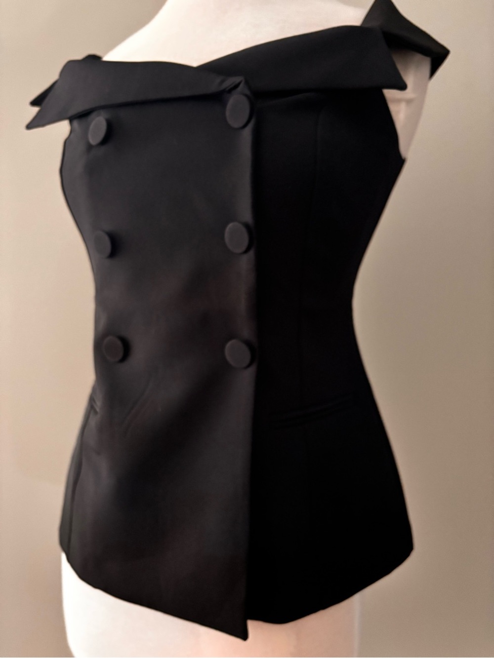Express Black Branded Label Top